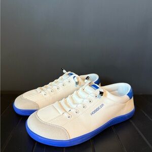 Hobibear Women's White and Blue Sneakers